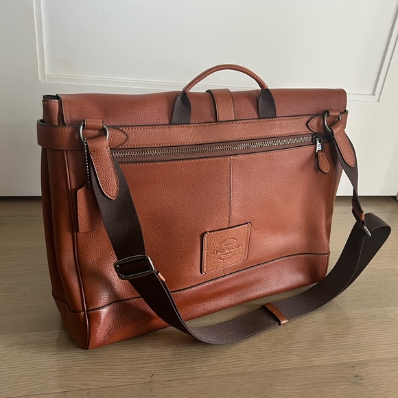COACH Leather Portfolio Briefcase 15.5 x 12 x 4” - great condition! - Picture 2 of 12